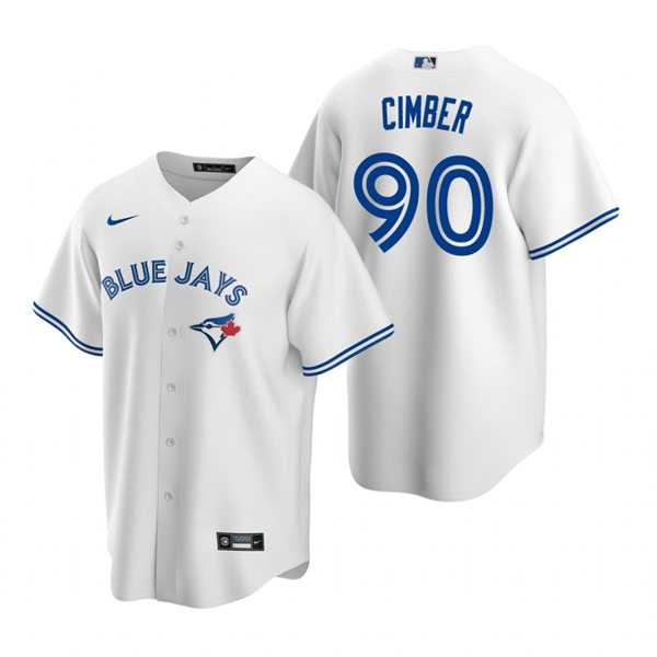 Mens Toronto Blue Jays #90 Adam Cimber Nike White Home Cool Base Jersey Dzhi->mlb womens jerseys->MLB Jersey